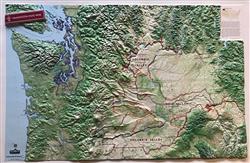 Washington State Wine - Large 3D Map 0058